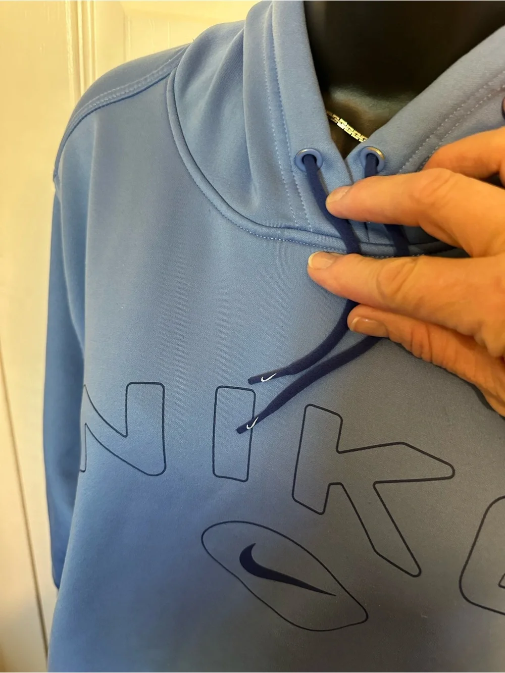 Nike - Hydrogen Blue Therma-Fit Logo Hoodie - Women’s XXL